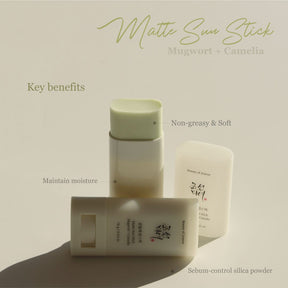 Beauty of Joseon - Stick Protetor Solar Matte Mugwort + Camellia SPF 50 PA++++ 18g