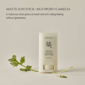 Beauty of Joseon - Stick Protetor Solar Matte Mugwort + Camellia SPF 50 PA++++ 18g